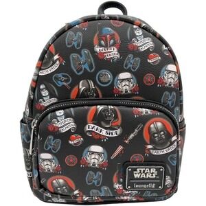 Loungefly Star Wars "The Dark Side" Tattoo Art Backpack Mini - NWT